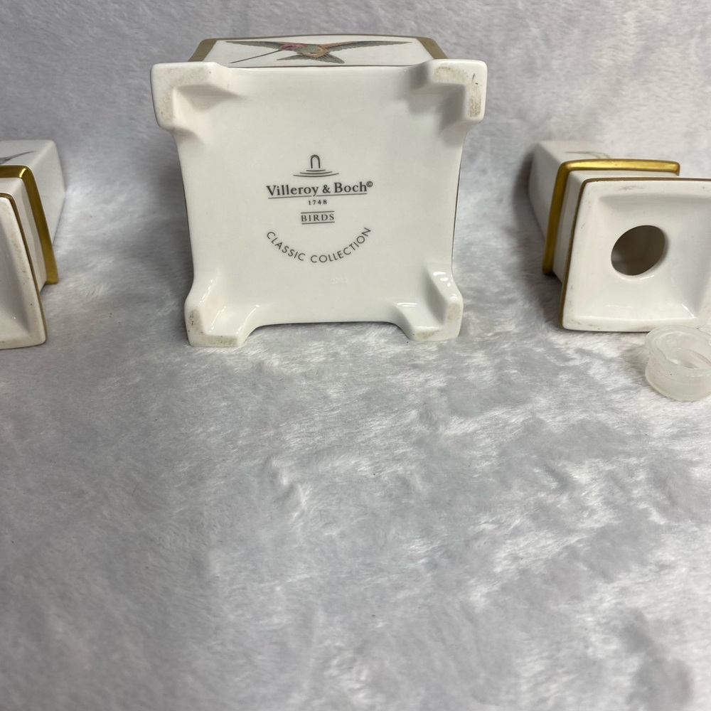 Vintage Villeroy & Boch Classic Collection Charleston Birds Salt/Pepper Sugar - Picture 7 of 14
